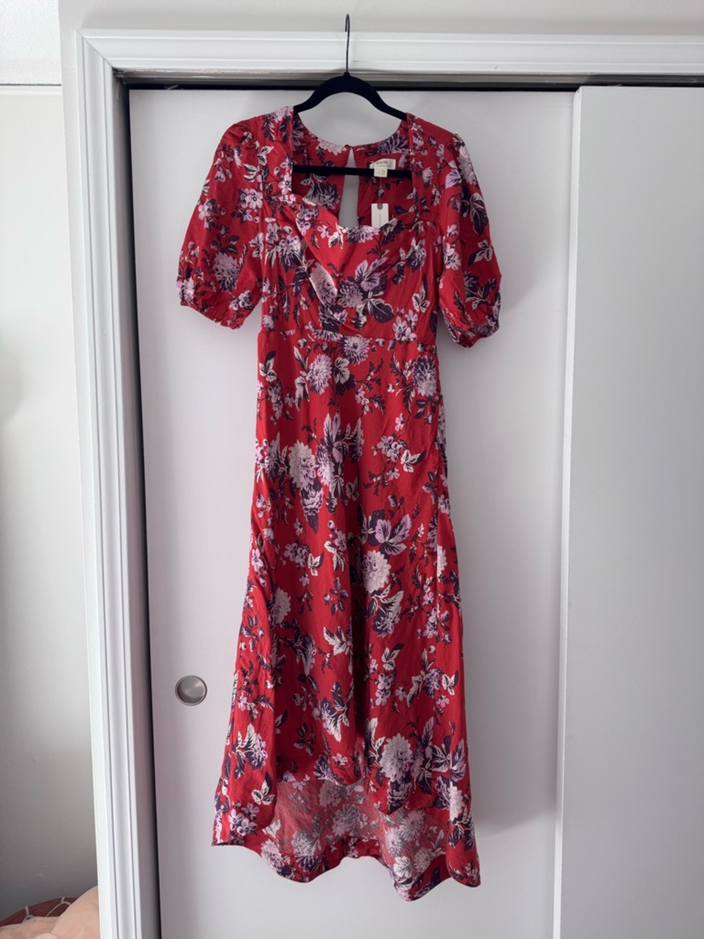NWT Maeve Anthropologie Red Floral Dress